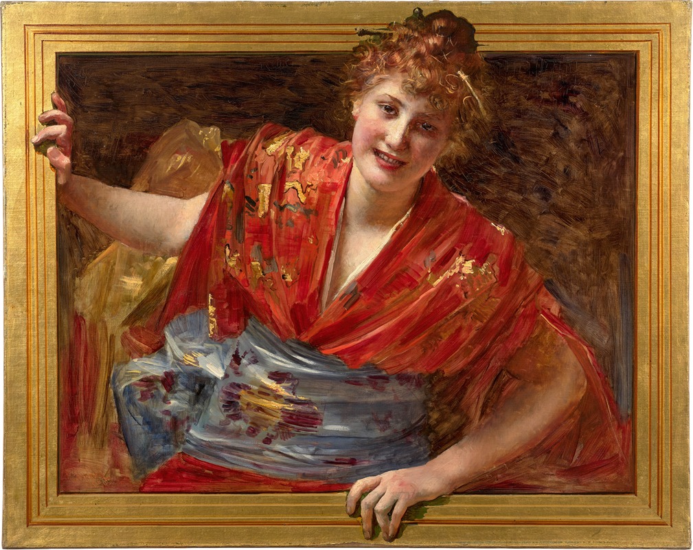 Vlaho Bukovac - The beauty in the kimono