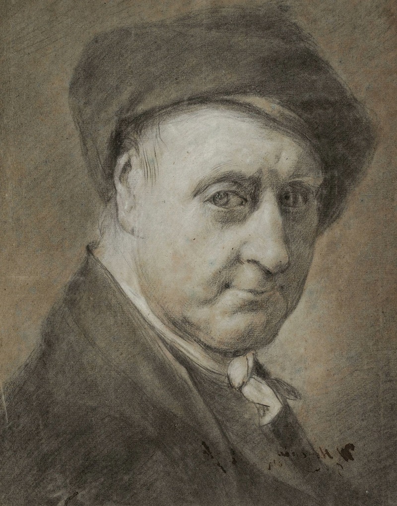 Wybrand Hendriks - Self-portrait of Wybrand Hendriks at the age of 69