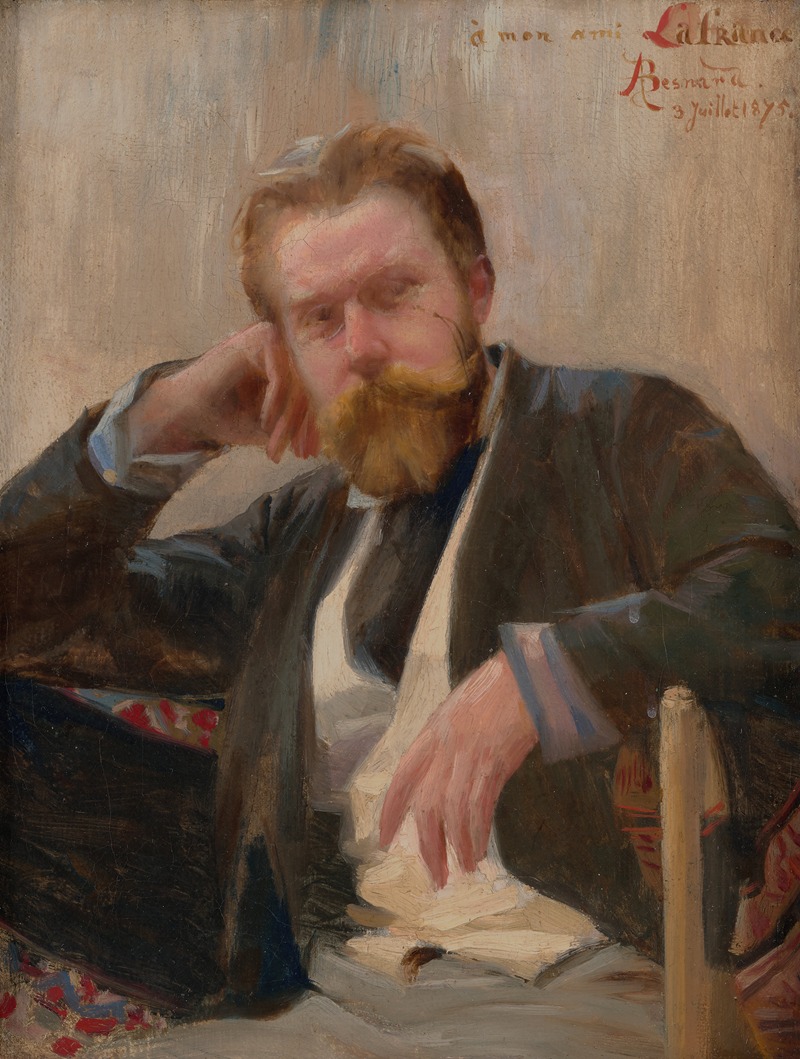Albert Besnard - Portrait of the Sculptor Jules Lafrance