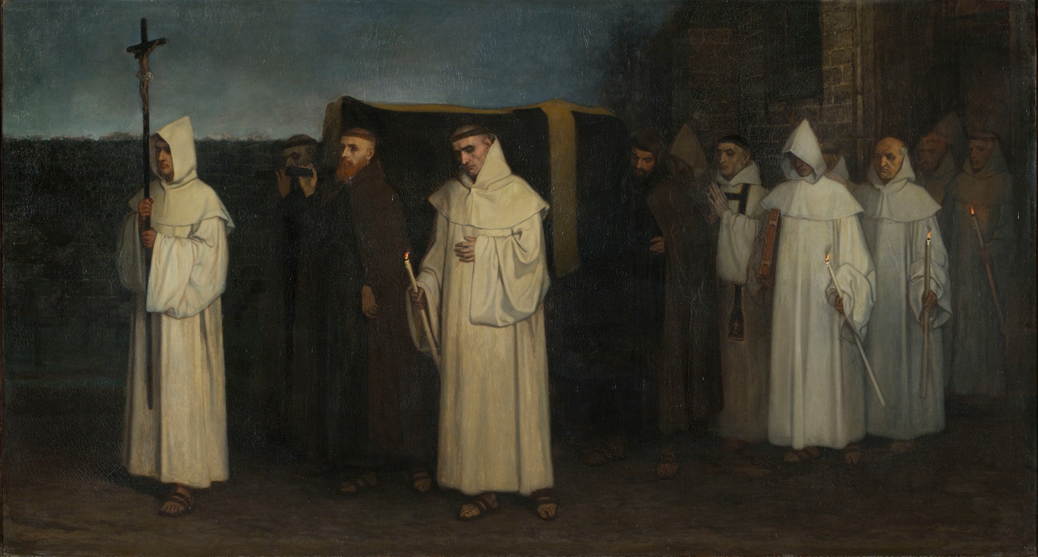 Constantin Meunier - Funeral of a Trappist monk