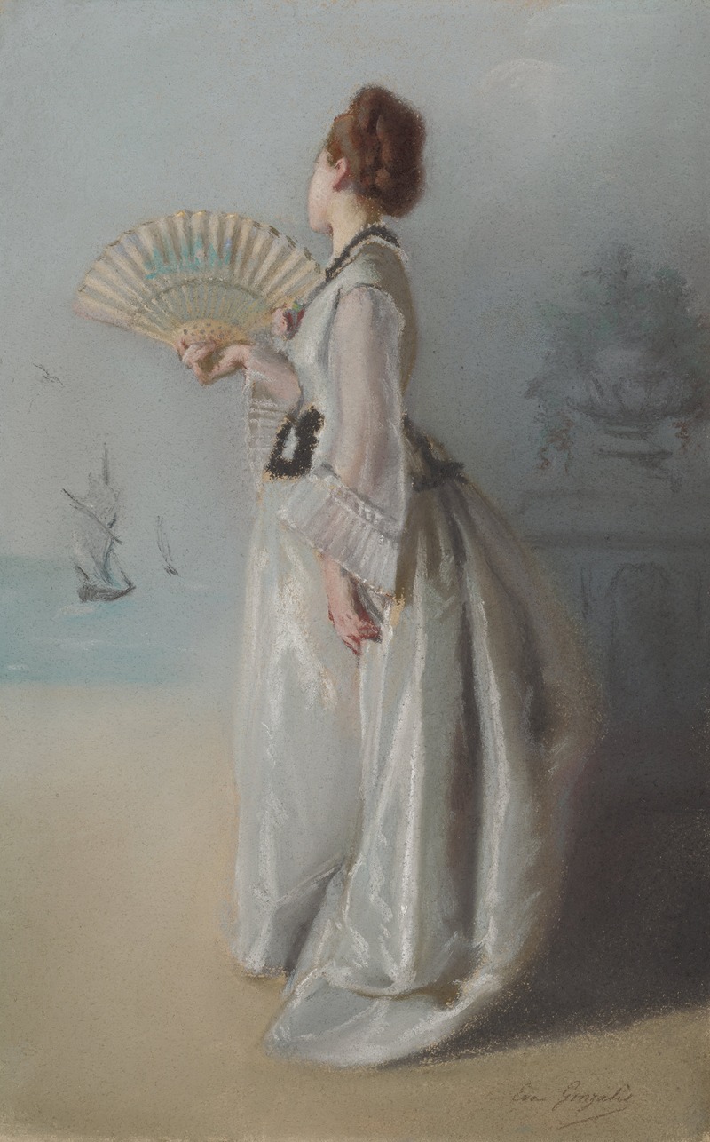 Eva Gonzalès - Lady with a Fan