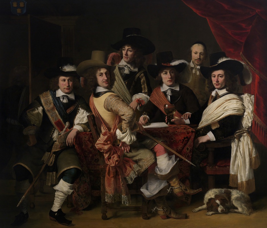 Ferdinand Bol - De krijgsraad der Goudse schutterij onder leiding van kolonel Govert Suijs