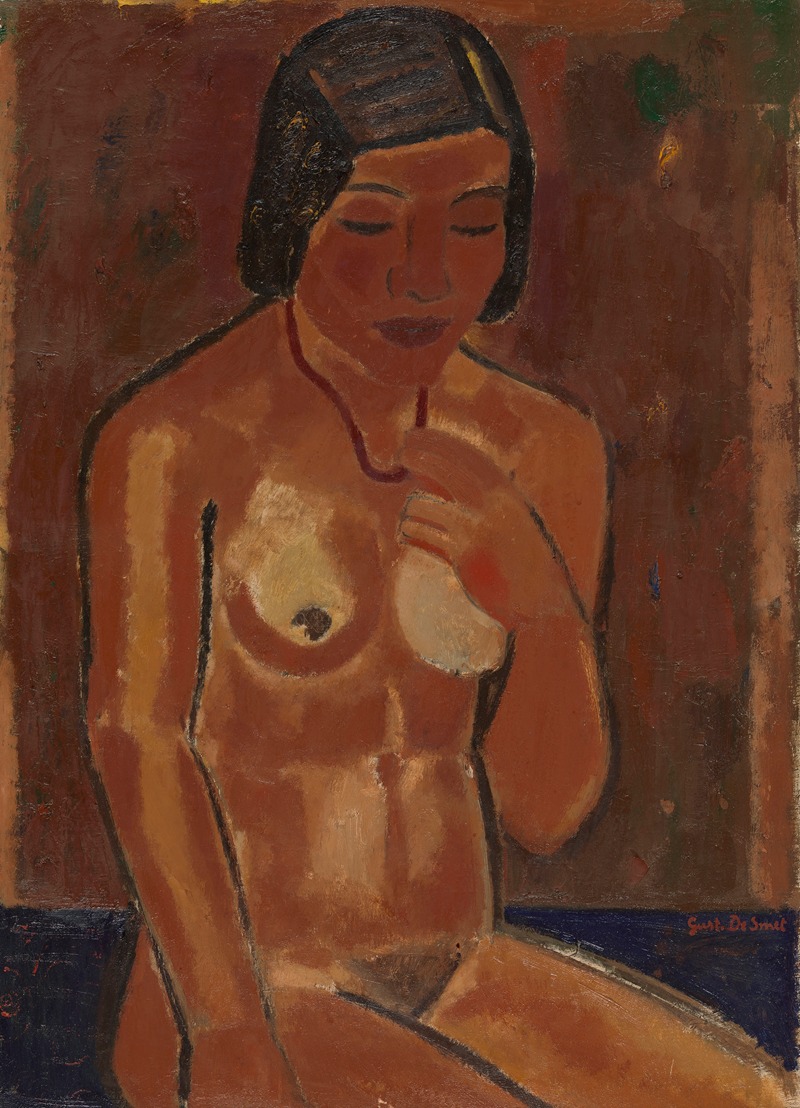 Gustave De Smet - Nude with Necklace