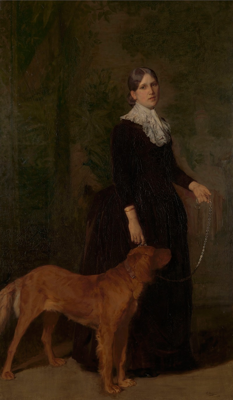 Gustave Vanaise - Portrait of Marie De Coster, the Artist’s Wife