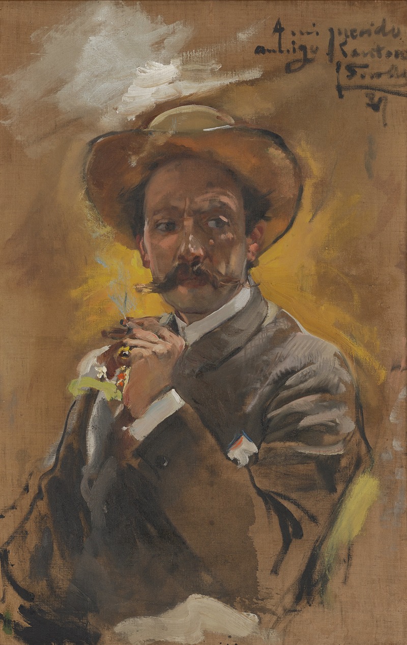 Joaquín Sorolla - Portrait of the Painter Francesco Santoro, Rome