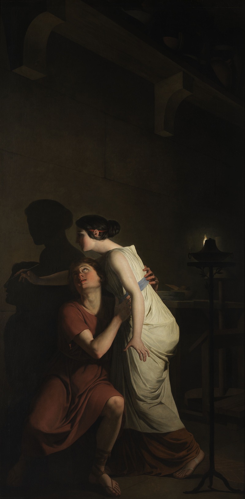 Joseph Benoît Suvée - Invention of the Art of Drawing
