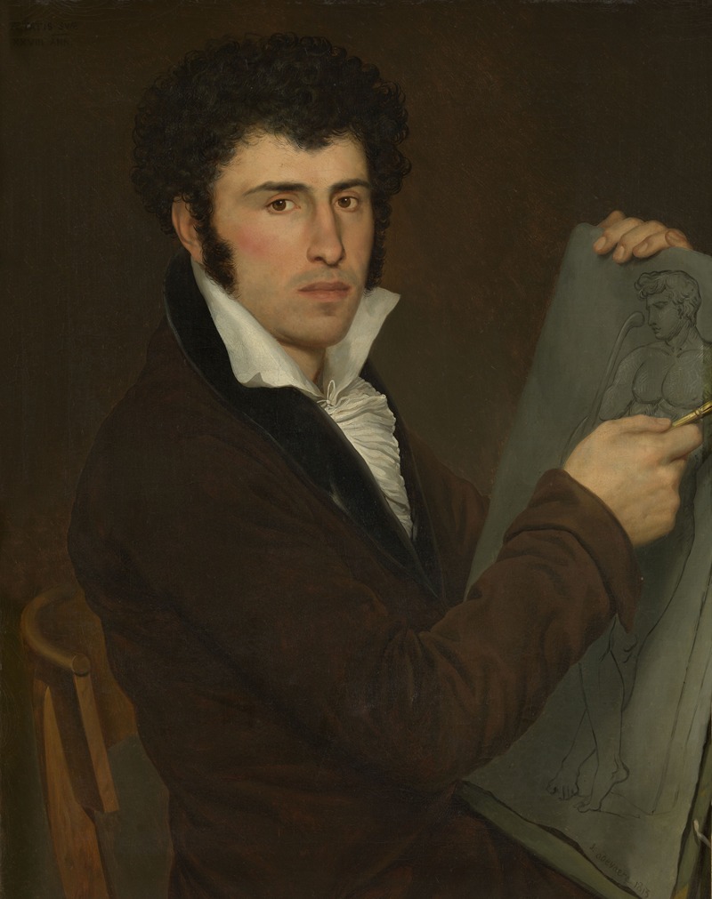 Joseph Denis Odevaere - Portrait of Filips Jacob Van Houtte