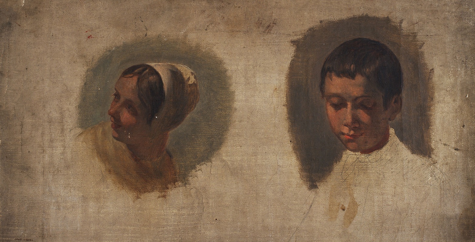 Jozef Geirnaert - Heads (study)