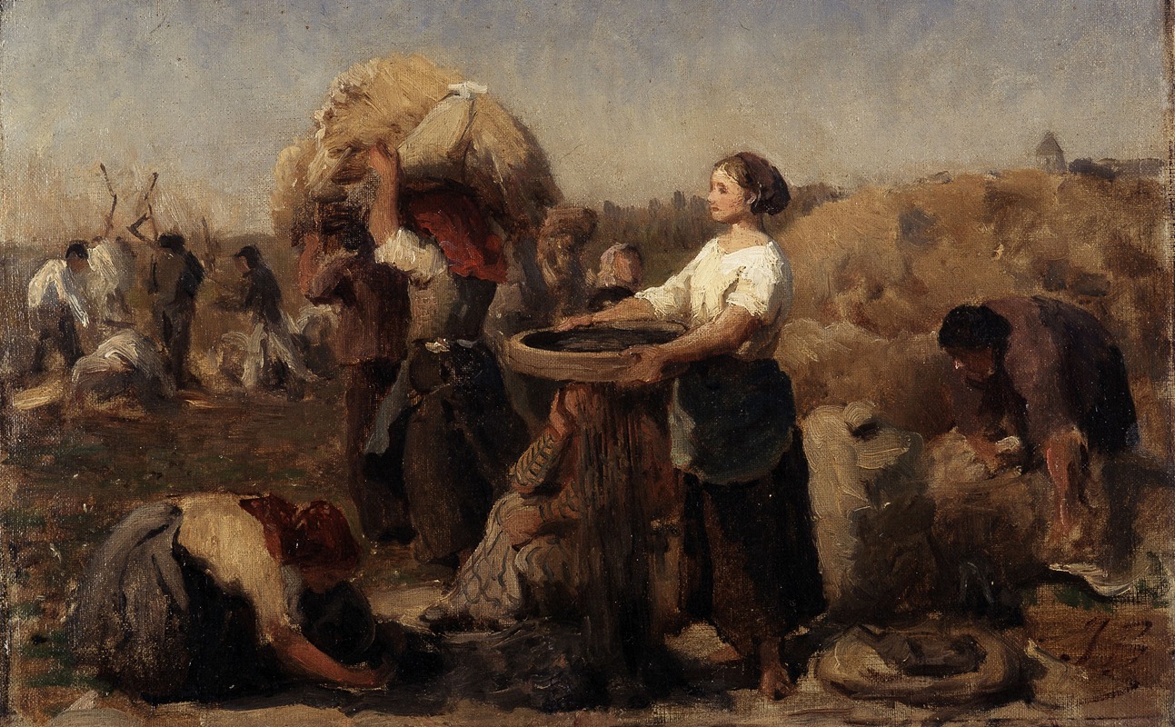 Jules Breton - Poppies (study)