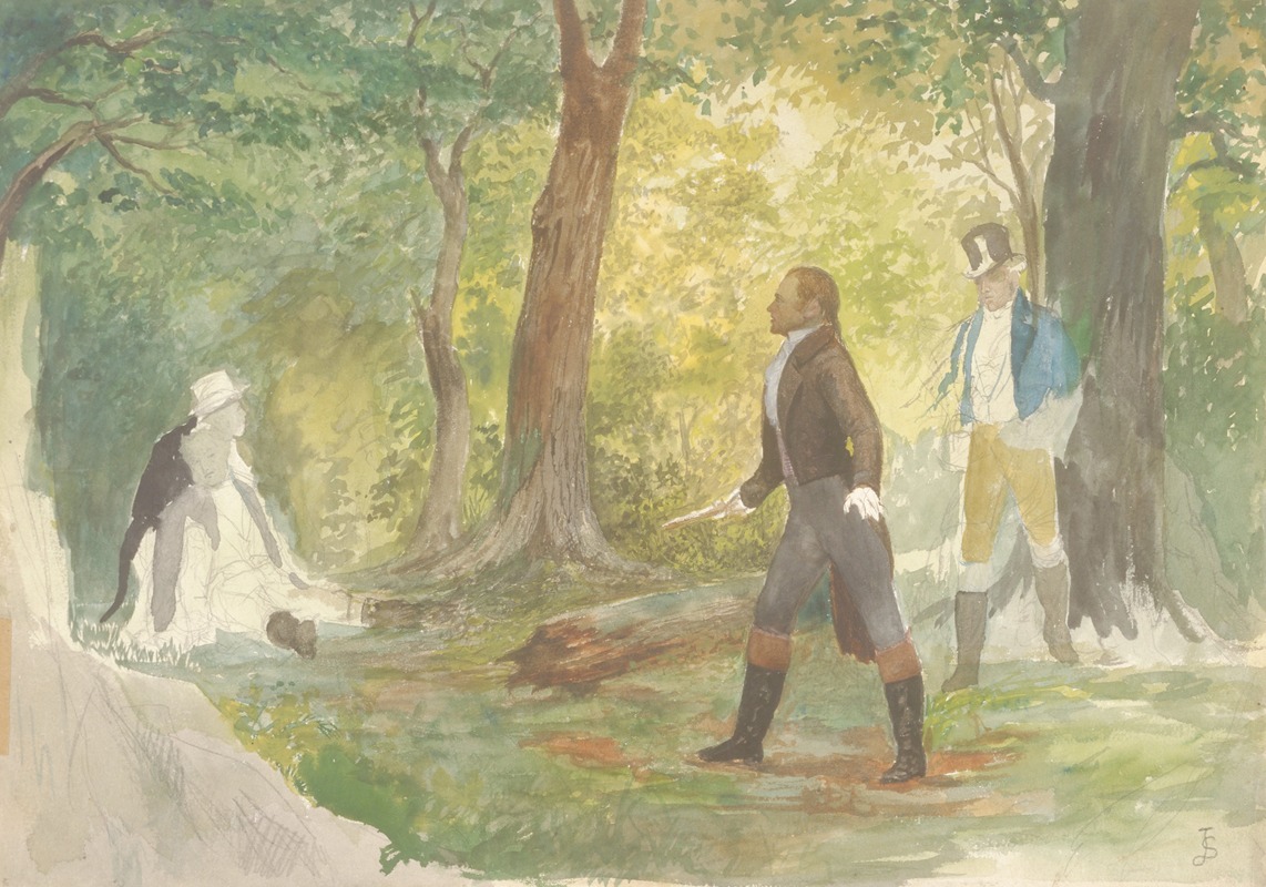 Julian Scott - Study for the Duel of Burr and Hamilton