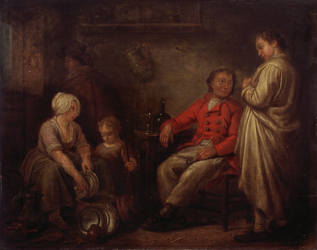 Philippe Lambert Joseph Spruyt - Interior with Figures