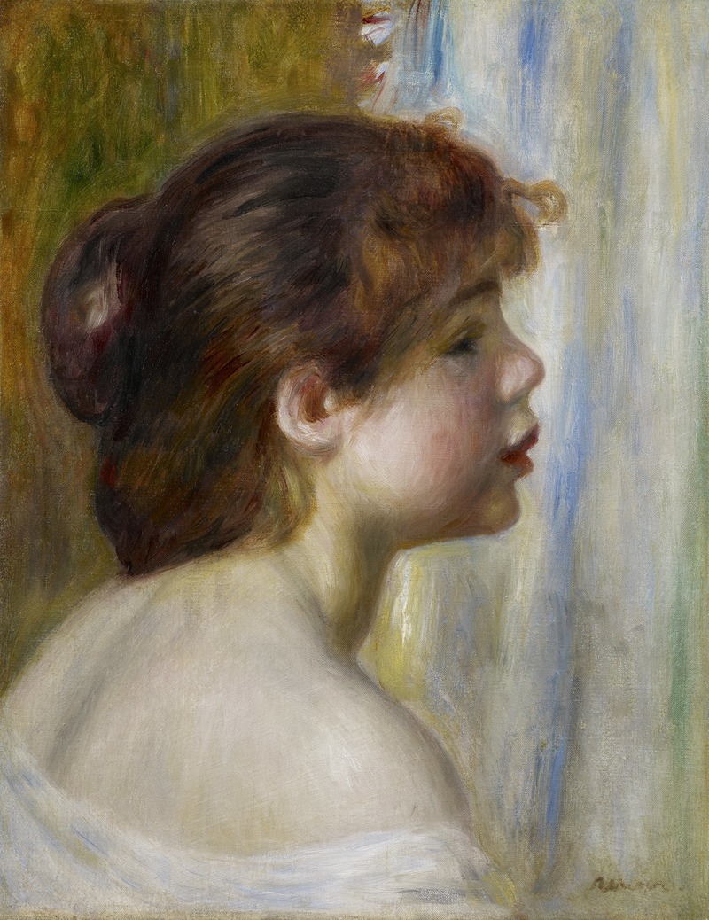 Pierre-Auguste Renoir - Head of a Young Woman