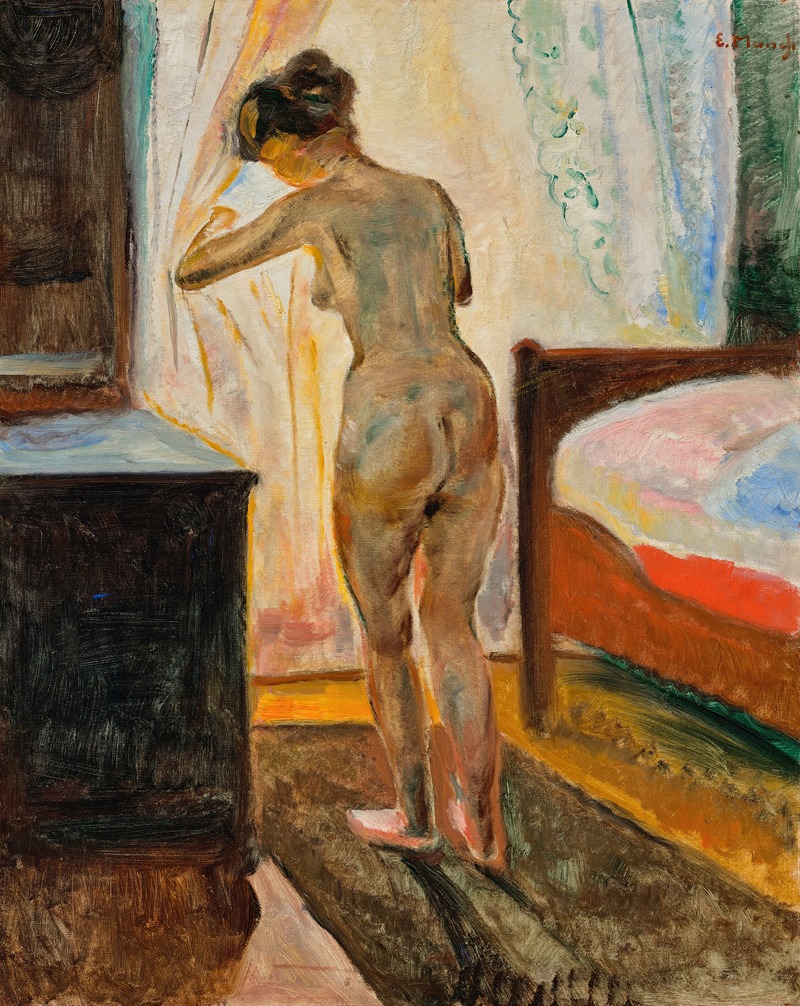 The Girl by the Window, by Edvard Munch, public domain