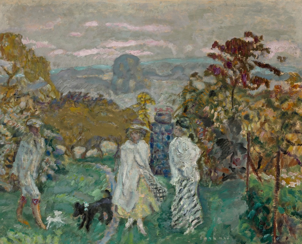 La sortie d’automne ou Les Elégantes - Artvee