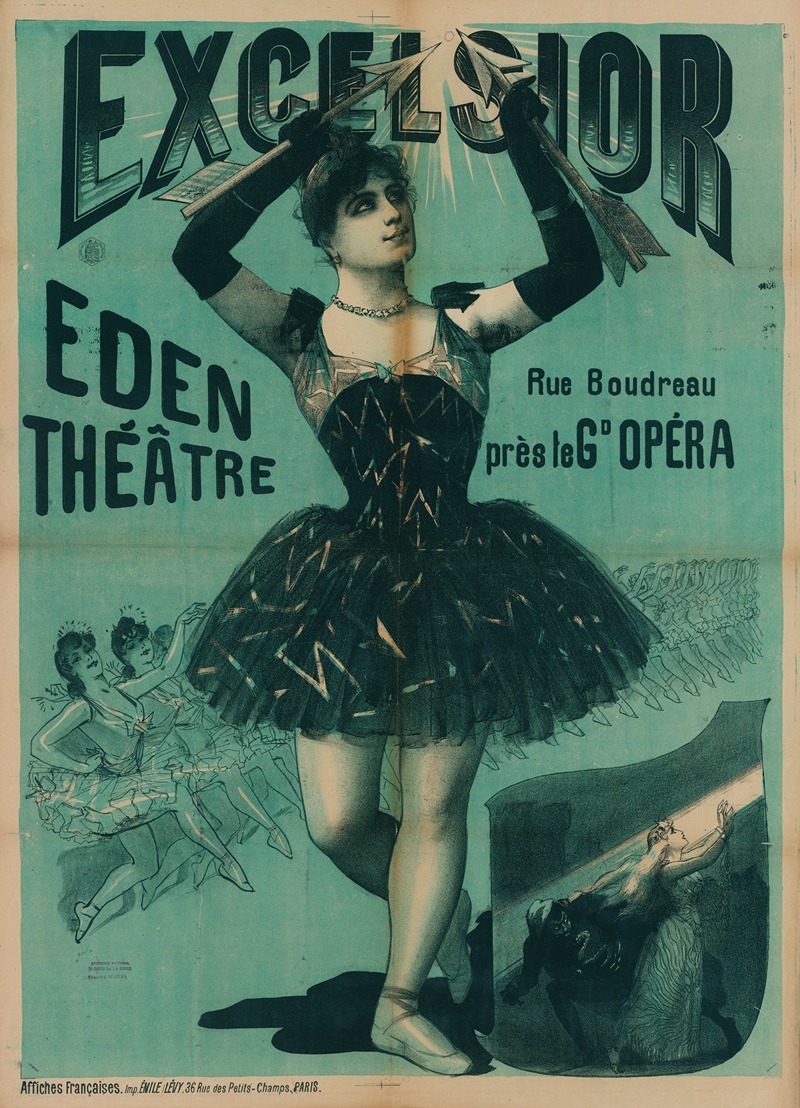 Imp. Emile Lévy - Excelsior Eden Theâtre Rue Boudreau Près Le Gd Opera