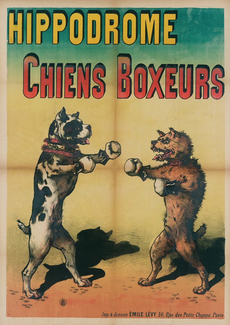 Imp. Emile Lévy - Hippodrome Chiens Boxeurs