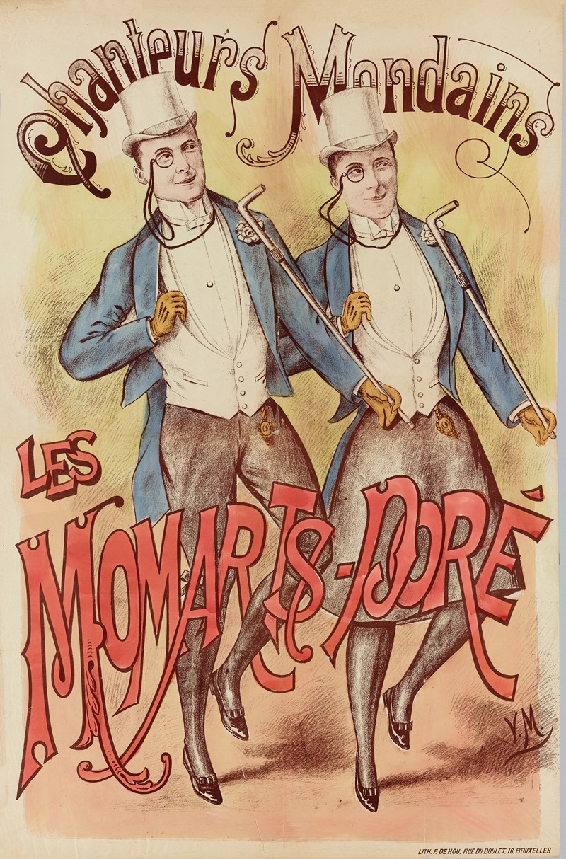 Imp. F. de Hou - Chanteurs Mondains Les Momarts-Dore