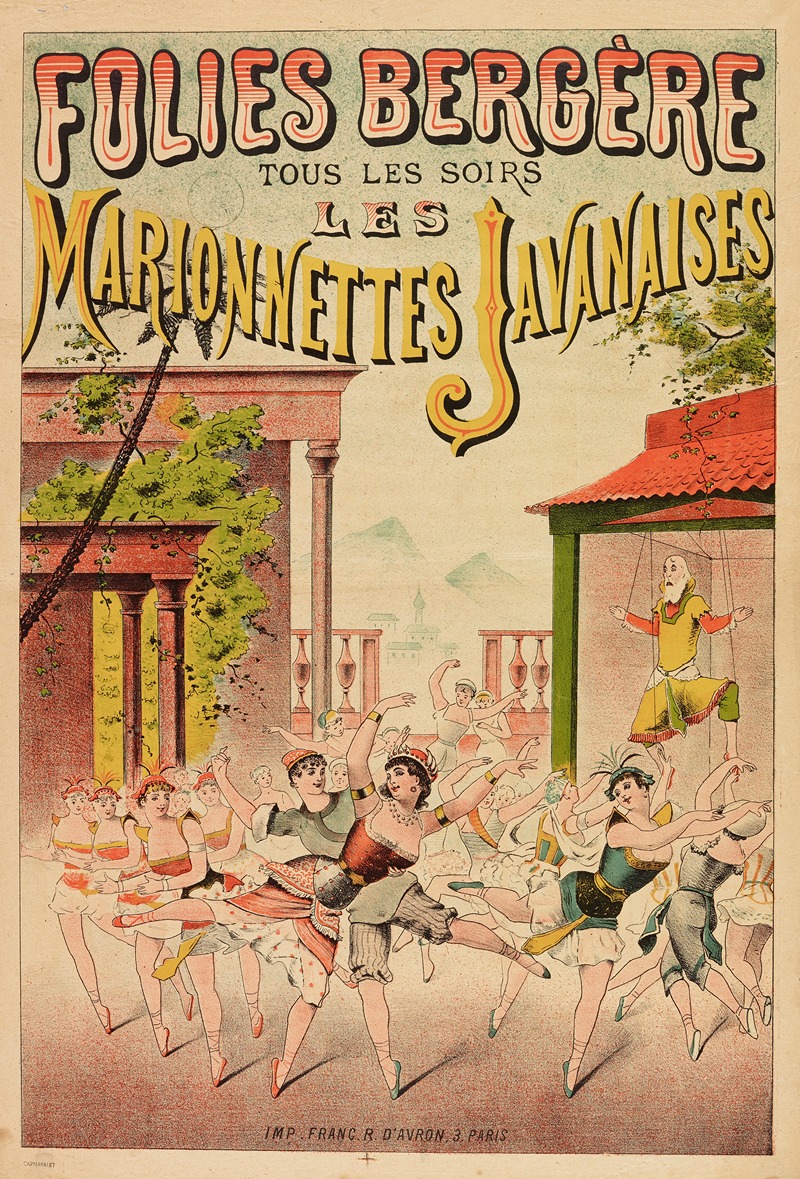 Imp. Franc - Folies-Bergere Tous Les Soirs Les Marionnettes Javanaises