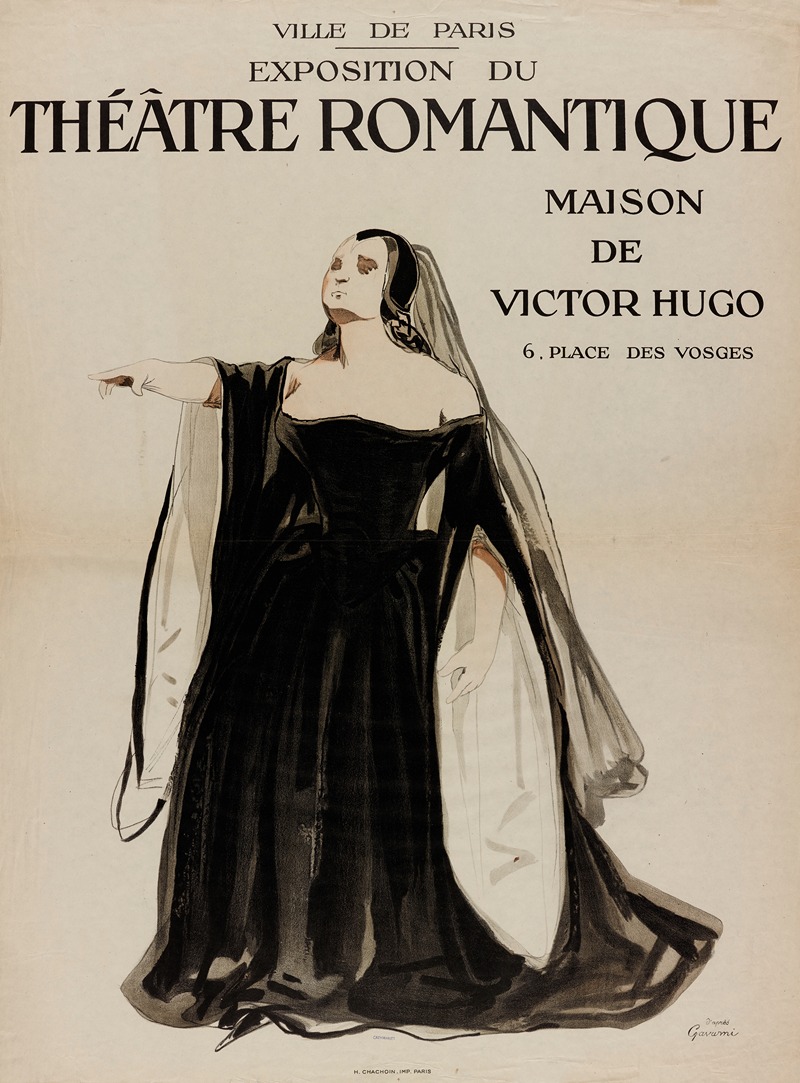 Imp. H. Chachoin - Ville De Paris Exposition Du Theâtre Romantique Maison De Victor Hugo