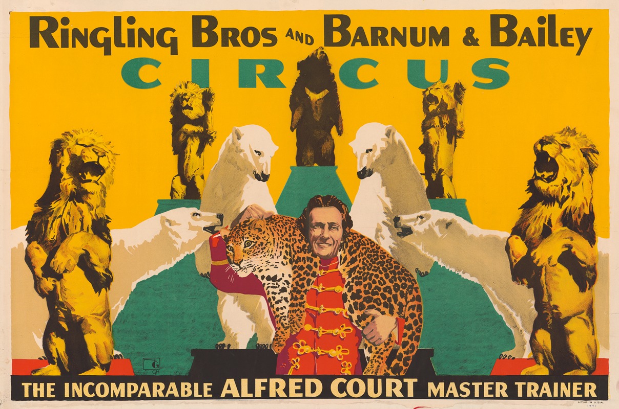 Anonymous - Ringling Bros. and Barnum & Bailey Circus. The incomparable Alfred Court, master trainer