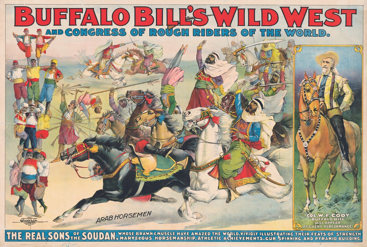 Courier Litho. Co. - Buffalo Bill’s wild west and congress of rough riders of the world