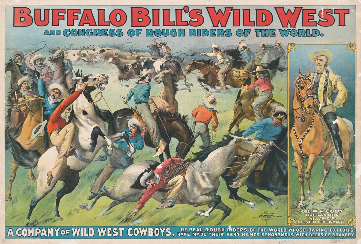 Courier Litho. Co. - Buffalo Bill’s wild west and congress of rough riders of the world 2