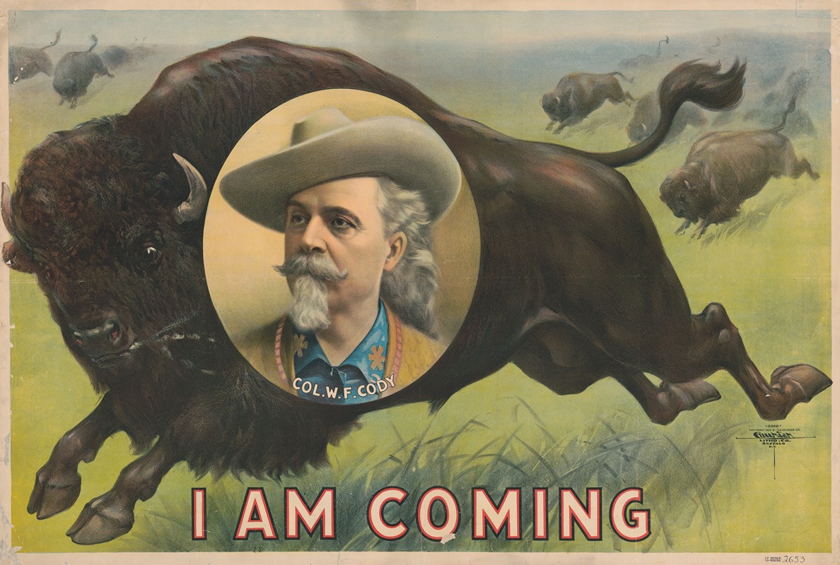 Courier Litho. Co. - I am coming – Col. W.F. Cody