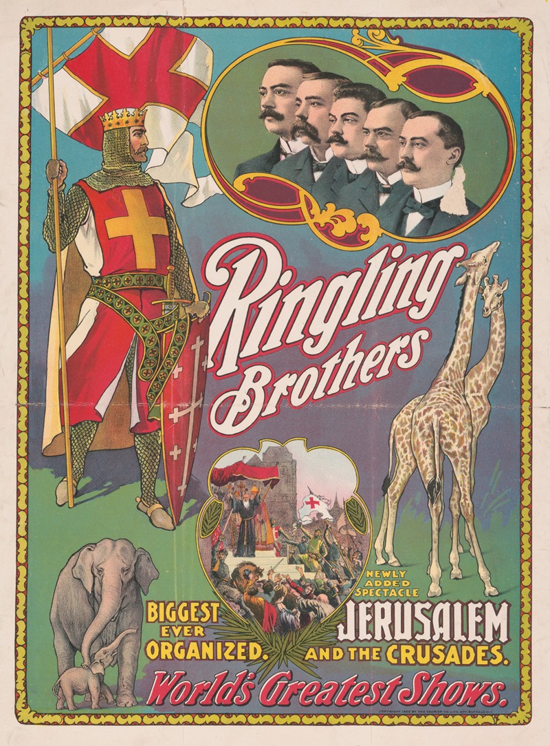 Courier Litho. Co. - Ringling Brothers world’s greatest shows … Jerusalem and the crusades