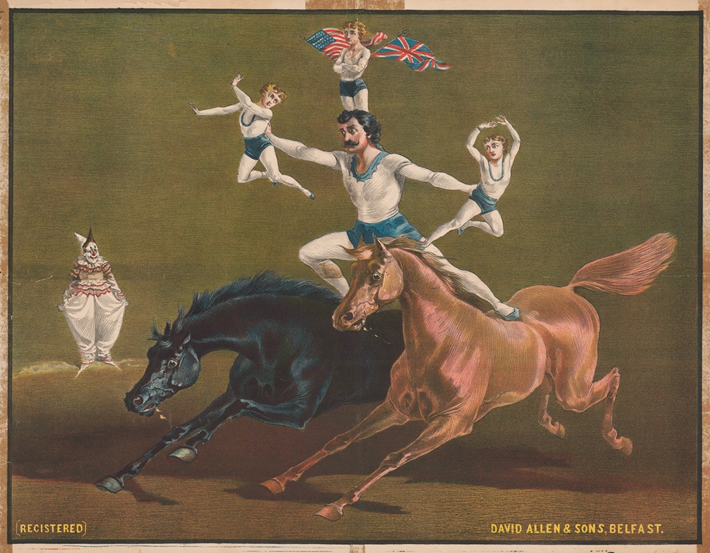 David Allen & Sons - Acrobats on horseback