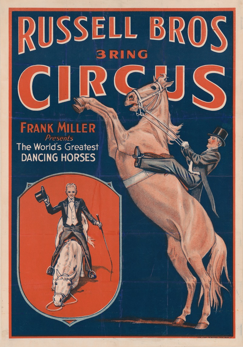 Donaldson Litho. Co. - Frank Miller presents the world’s greatest dancing horses