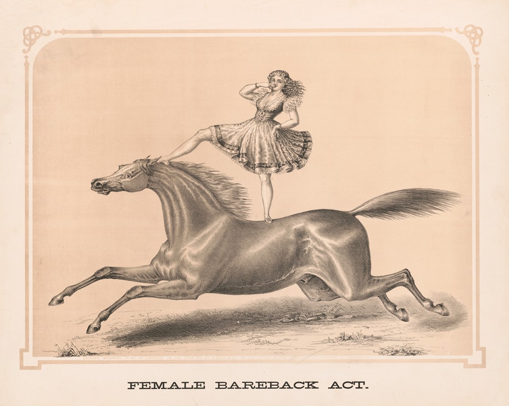 Gibson & Co. Lith - Female bareback act