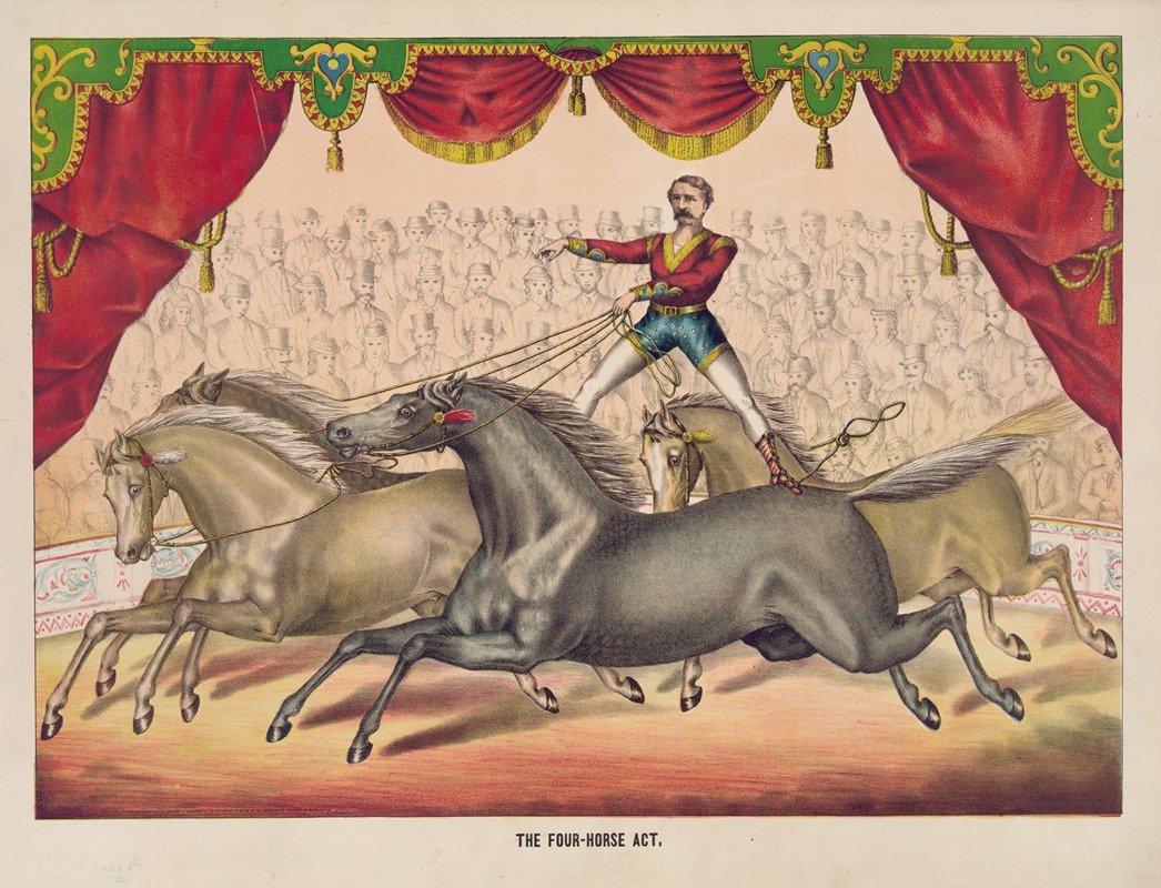 Gibson & Co. Lith - The four horse act