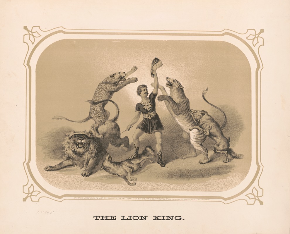 Gibson & Co. Lith - The lion king