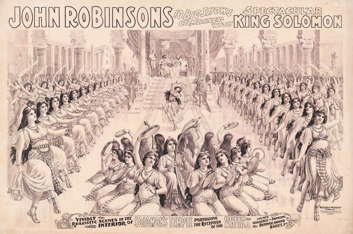 Russell, Morgan & Co. - John Robinson’s 10 big shows combined with spectacular King Solomon