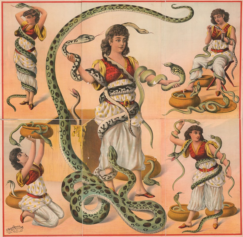 Russell, Morgan & Co. - Women snake charmers