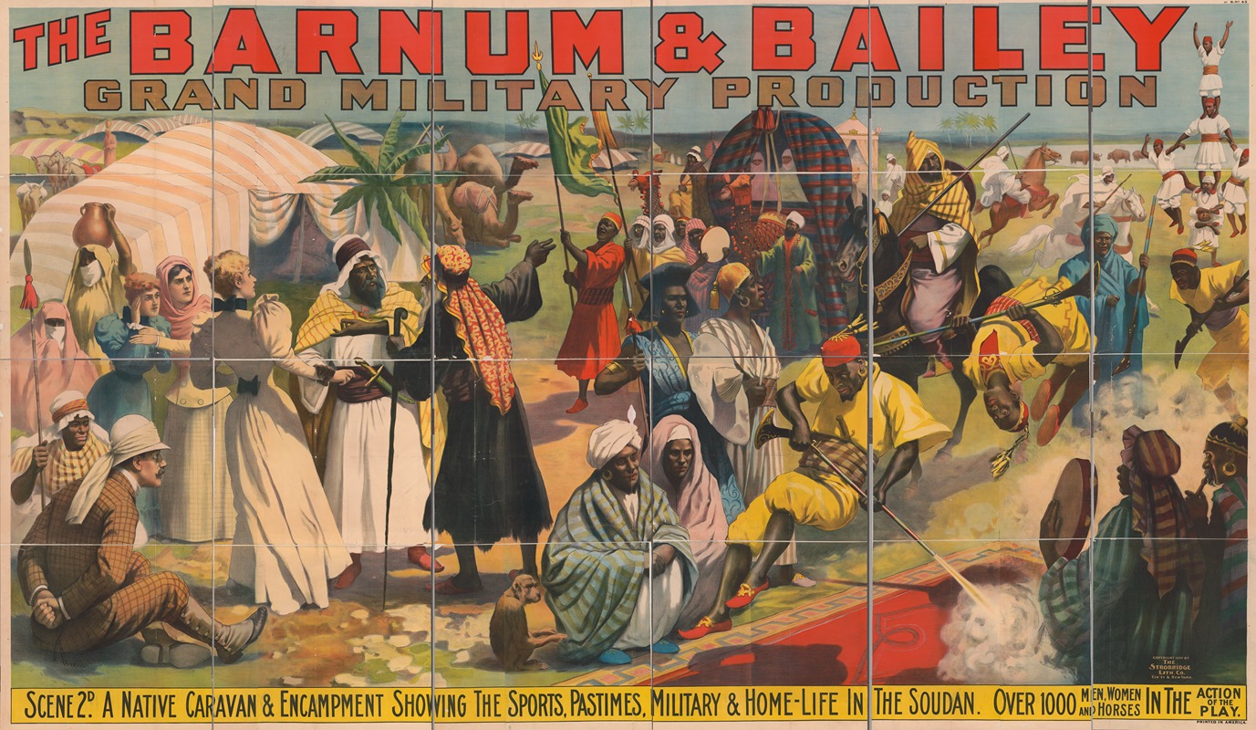 Strobridge & Co. Lith. - The Barnum and Bailey’s grand military production. Scene 2D