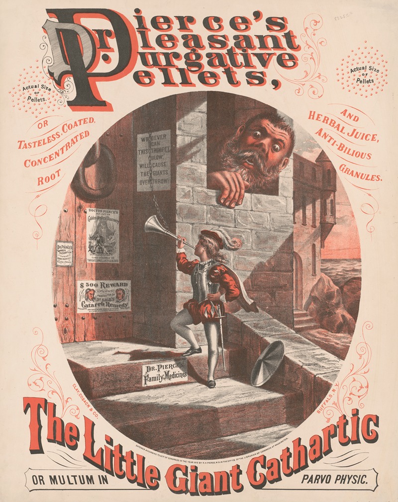 Clay, Cosack & Co. - Dr. Pierce’s pleasant purgative pellets, the little giant cathartic