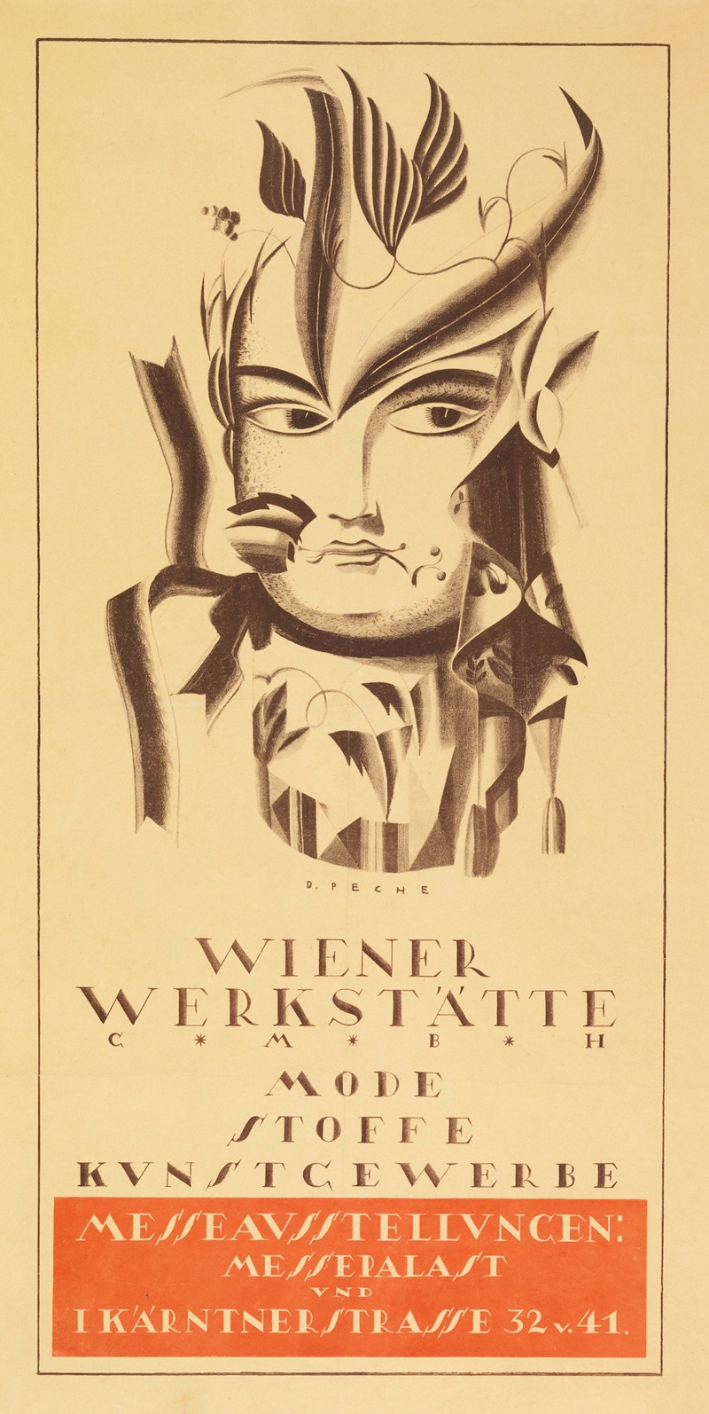 Dagobert Peche - Wiener Werkstätte Mode Stoffe Kunstgewerbe Messaustellungen