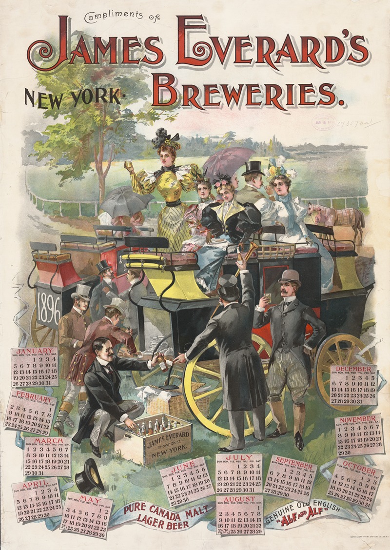 Giles Litho. - Compliments of James Everard’s breweries, New York