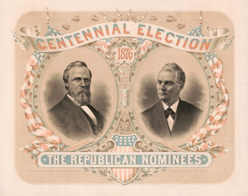 Krebs Lith. Co - Centennial election. The republican nominees