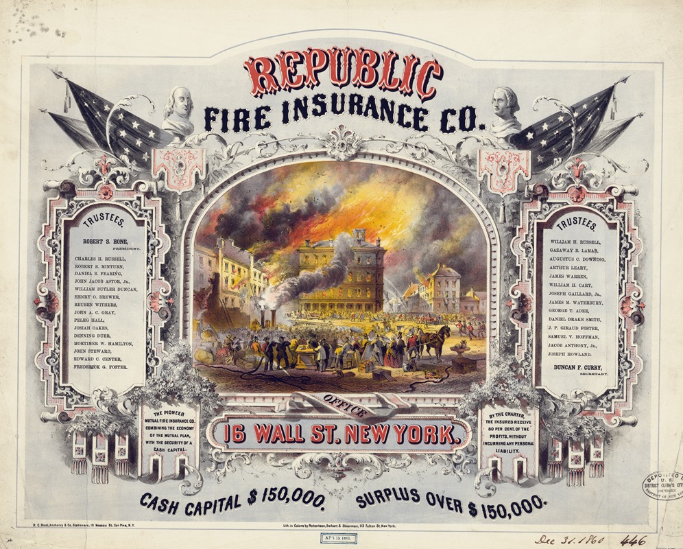 Robertson, Seibert & Shearman. - Republic fire insurance co.