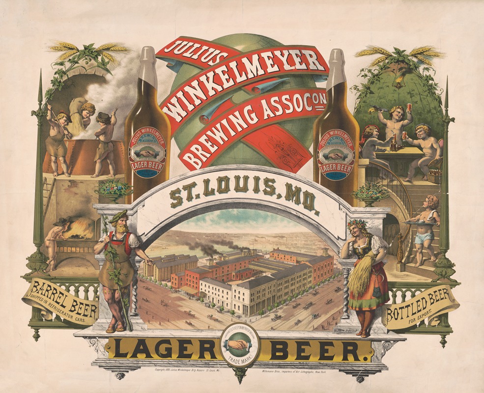 Wittemann Bros. - Julius Winkelmeyer Brewing Assocon, St. Louis, MO., lager beer