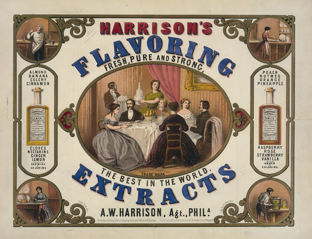 Alphonse Bigot - Harrison’s flavoring extracts. Philadelphia