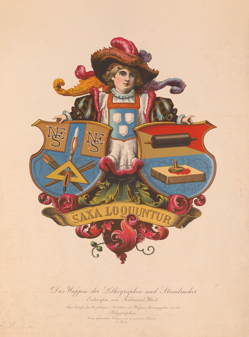 Anonymous - Das wappen der lithographen and steindrucker