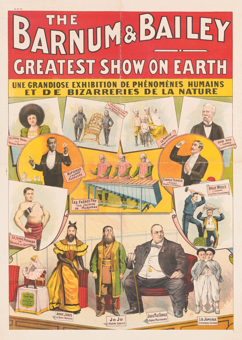 Strobridge & Co. Lith. - The Barnum and Bailey greatest show on earth..