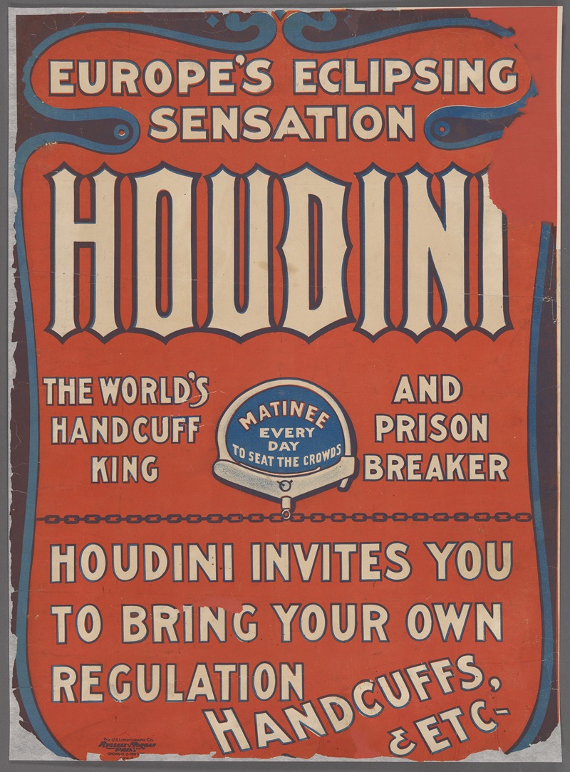 Anonymous - Europe’s eclipsing sensation; Harry Houdini, the world’s handcuff king and prison breaker