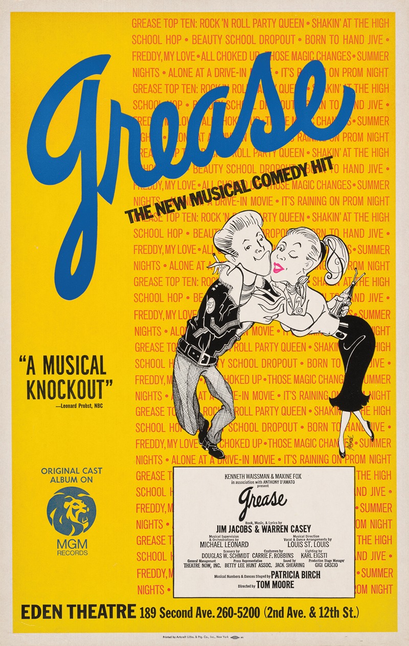 Artcraft Lithograph - Grease