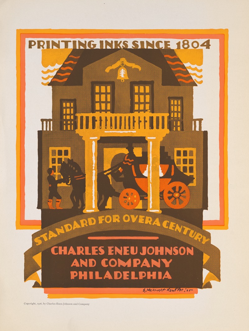 Edward McKnight Kauffer - Standard for over a century-printing inks since 1804 Charles Eneu Johnson and Company, Philadelphia