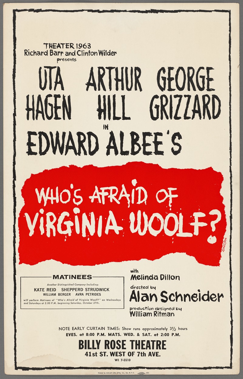 Richard Kenerson - Who’s Afraid of Virginia Woolf