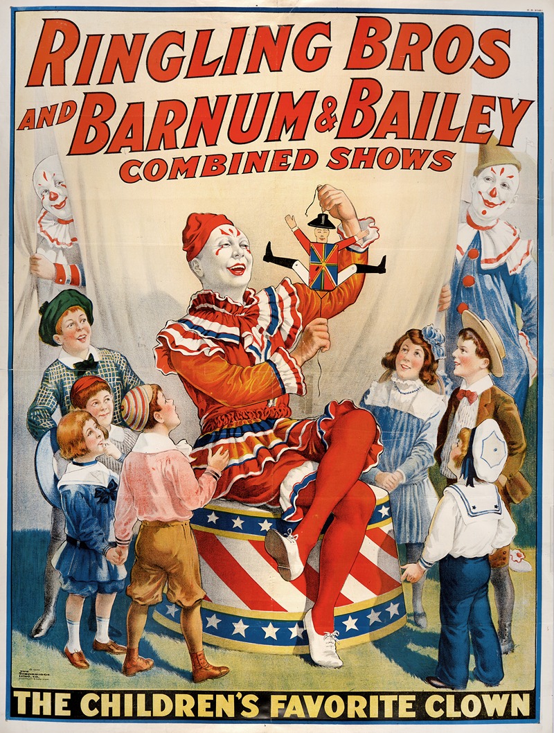 Strobridge & Co. Lith. - Ringling Bros and Barnum & Bailey combined shows circus poster